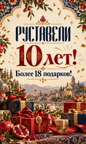 руставели 10 лет